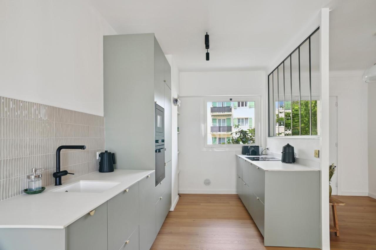 קאן Designer Flat, Luxurious, Close From Palais, Terrasse, Private Garage, Air Conditoning מראה חיצוני תמונה