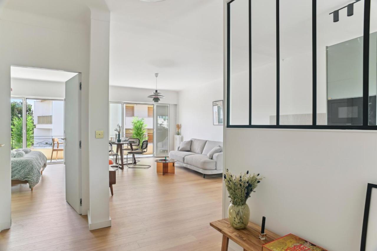 קאן Designer Flat, Luxurious, Close From Palais, Terrasse, Private Garage, Air Conditoning מראה חיצוני תמונה