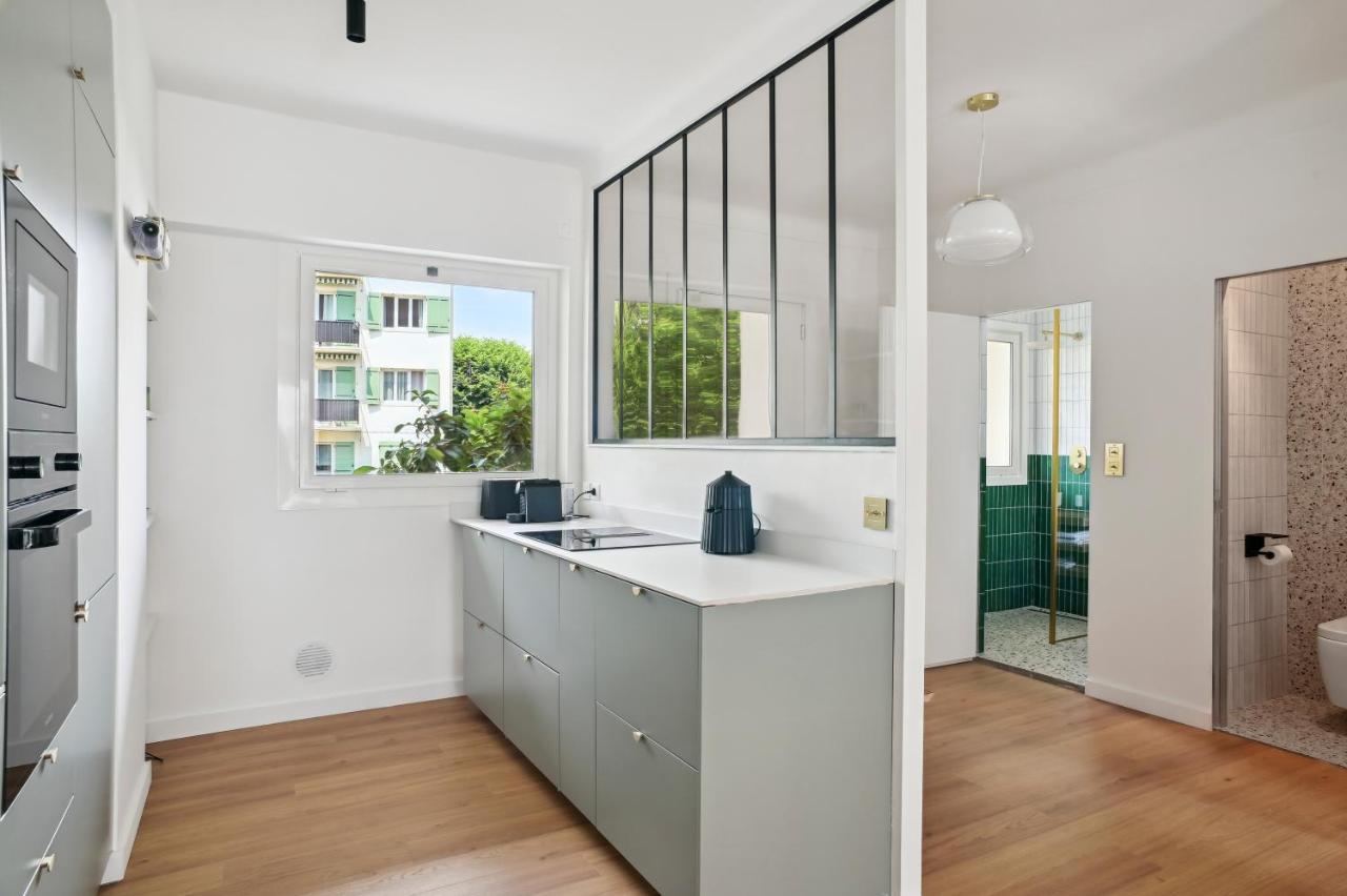 קאן Designer Flat, Luxurious, Close From Palais, Terrasse, Private Garage, Air Conditoning מראה חיצוני תמונה